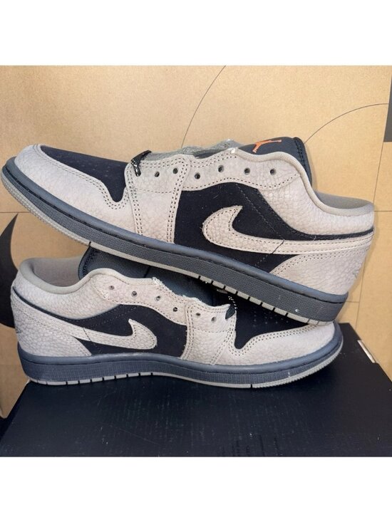 NEW Nike Air Jordan 1 Low SE Black Olive Gray Mango IB7109-005 Men Size 9 main image 5